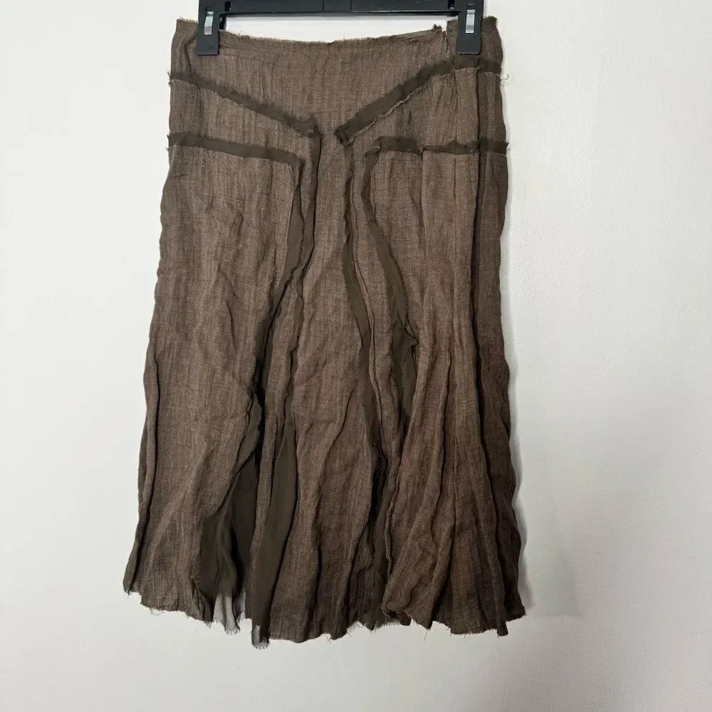 Lafayette 148 brown midi dress size 2